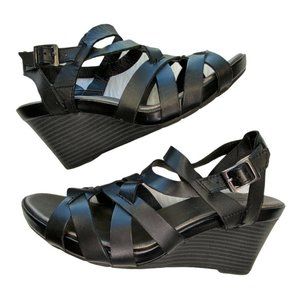 Clarks Bendables Star Mello Strappy Wedge Sandal 8